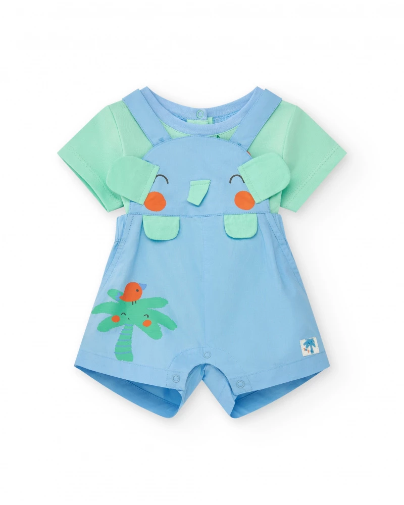 conjunto-de-plana-para-nino-con-peto-de-elefante-y-palmera-y-camiseta-verde